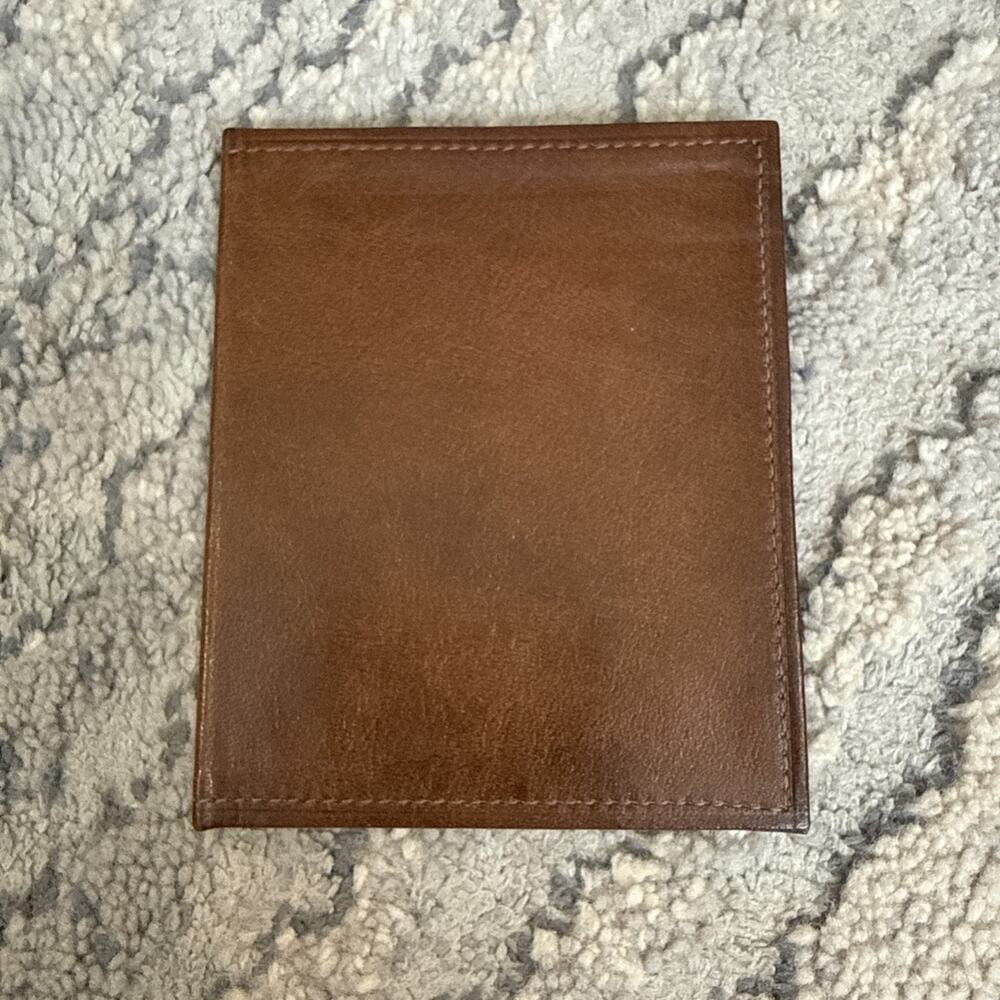 Vintage Pierre Cardin Men Brown Leather Bifold Wallet
